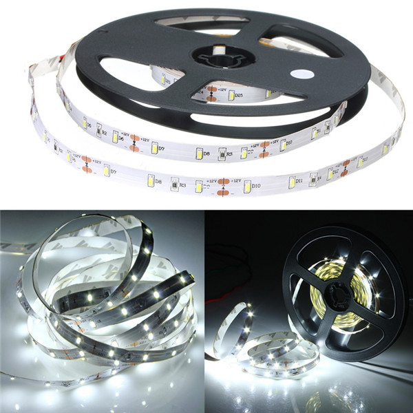 5m 3014 smd 300 led non waterproof flexible strip tape light 60led/m lamp pure white dc12v
