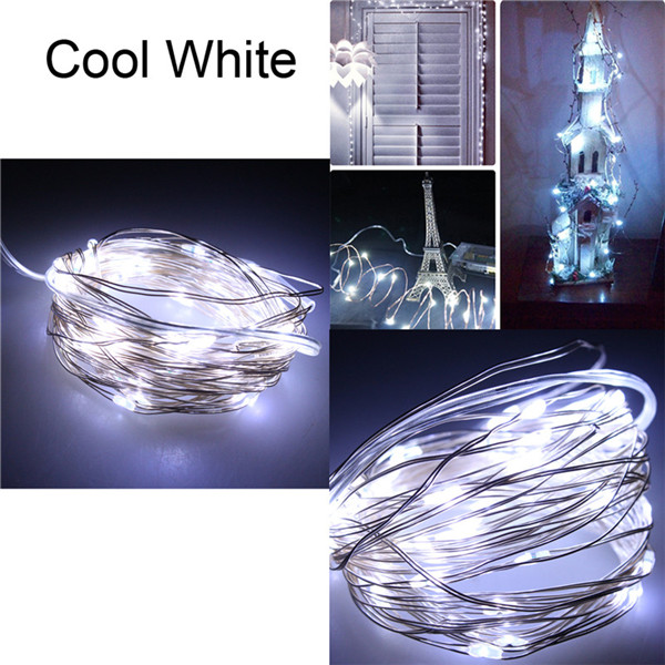 5m 50 led string fairy light battery operated xmas party home decoration warm white cold white