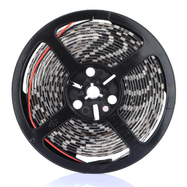 5m 5050 smd 300 led super bright white waterproof flexible strip tape lights lamp dc12v