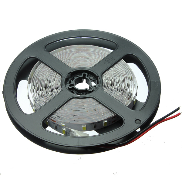 5m 5630 smd 300 led strip flexible non-waterproof light 1200-1500 lumen warm white pure white dc12v
