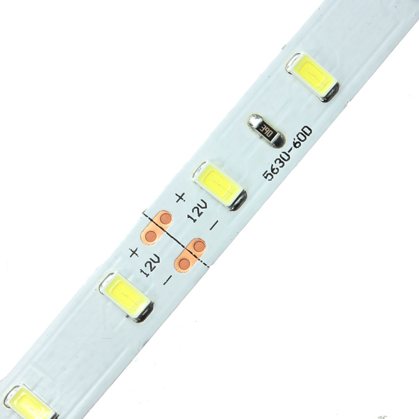 5m 5630 smd 300 led strip flexible non-waterproof light 1200-1500 lumen warm white pure white dc12v