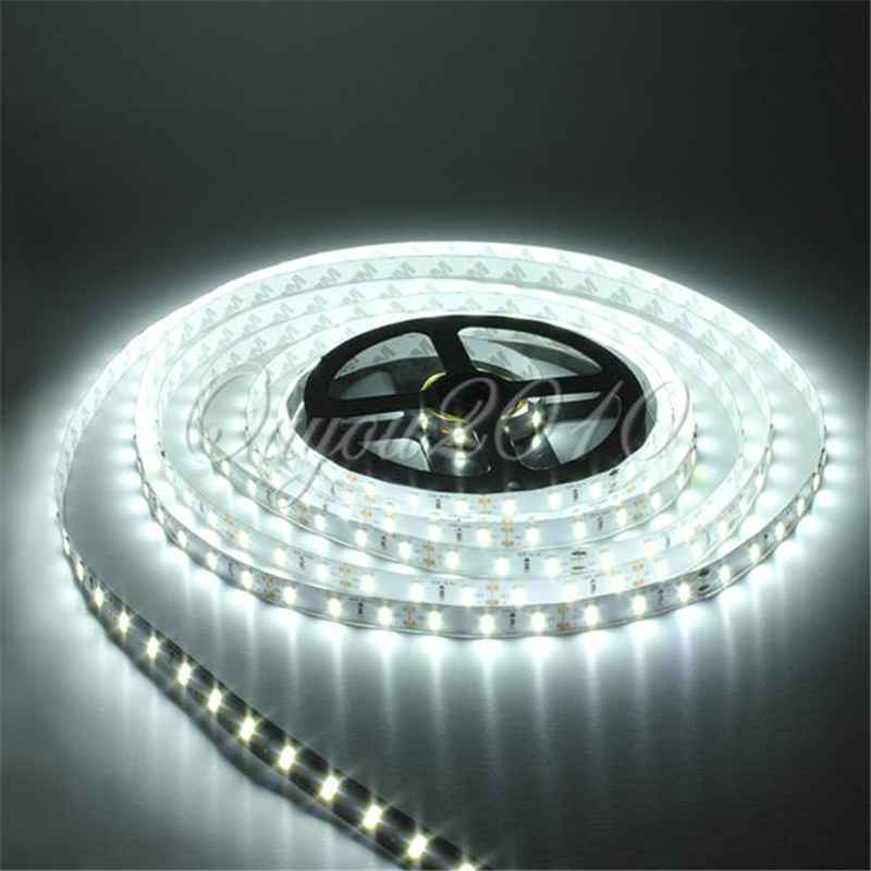 5m 5630 smd 300 led strip flexible non-waterproof light 1200-1500 lumen warm white pure white dc12v