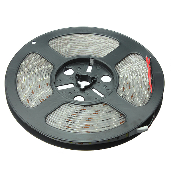 5m 5630 smd 300 led waterproof flexible tape strip light lamp 60led/m super bright pure white warm white dc12v