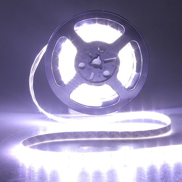 5m 5630 smd 300 led waterproof flexible tape strip light lamp 60led/m super bright pure white warm white dc12v