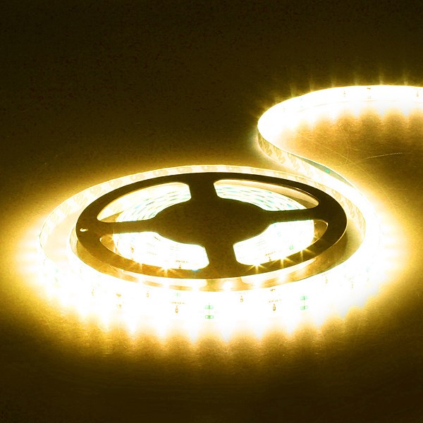 5m 5630 smd 300 led waterproof flexible tape strip light lamp 60led/m super bright pure white warm white dc12v