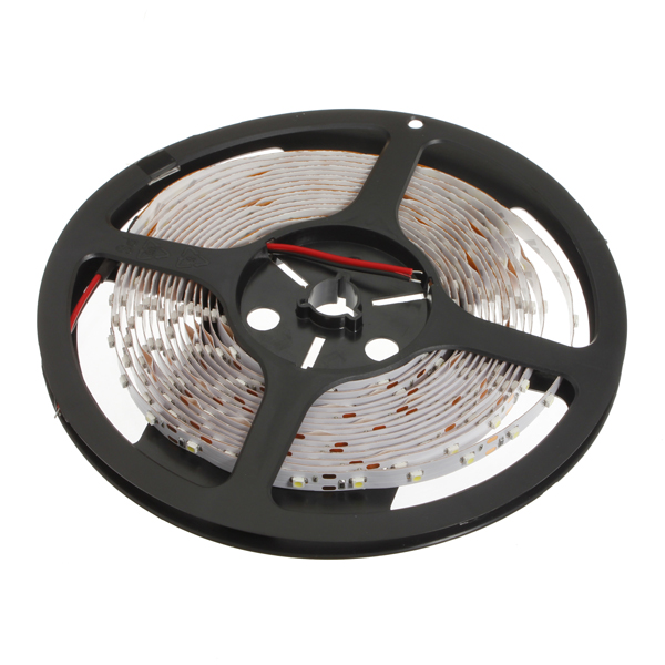 5m flexible 3528 smd 300 led strip light white 60 led/m non-waterproof lighting dc12v