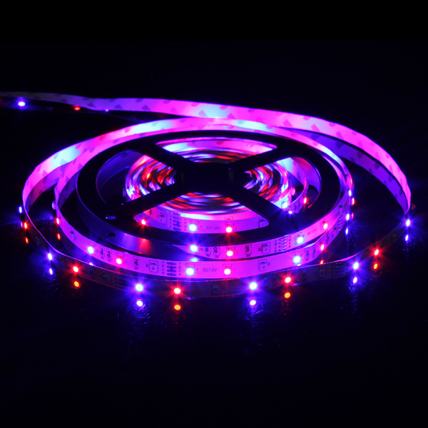5m rgb 300 led 3528 smd flexible strip tape light 60led/m non-waterproof with 24 key ir remote controller dc12v