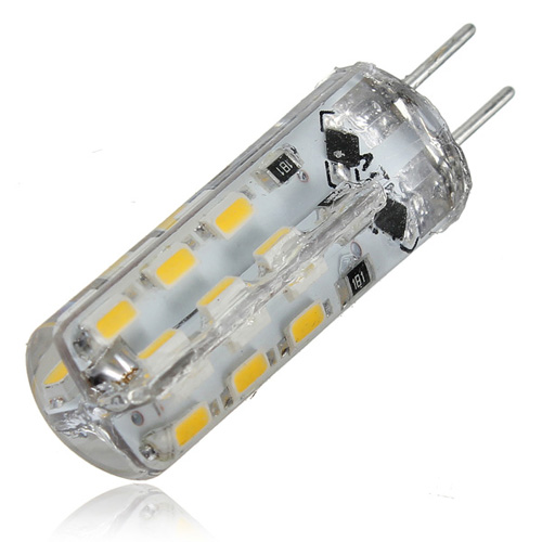 5pcs/lot g4 24 smd 3014 led 1.5w warm white pure white car marine boat light corn bulb lamp dc12v