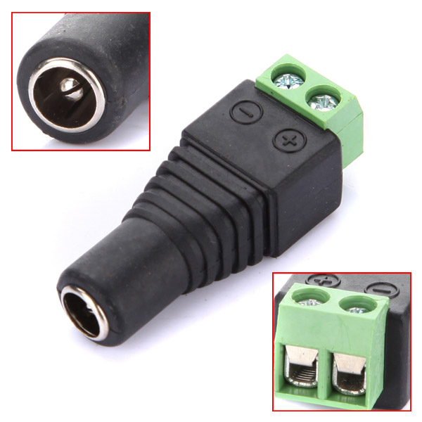 5x female 2.1mm x 5.5mm for dc power jack adapter connector plug