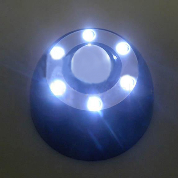 6 led infrared pir auto motion sensor detector wireless night light lamp black