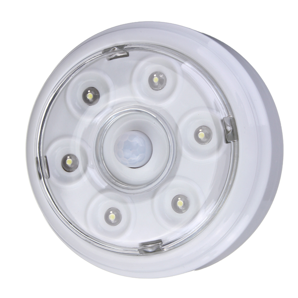6 led wireless infrared pir auto sensor motion detector battery powered door wall light lamp
