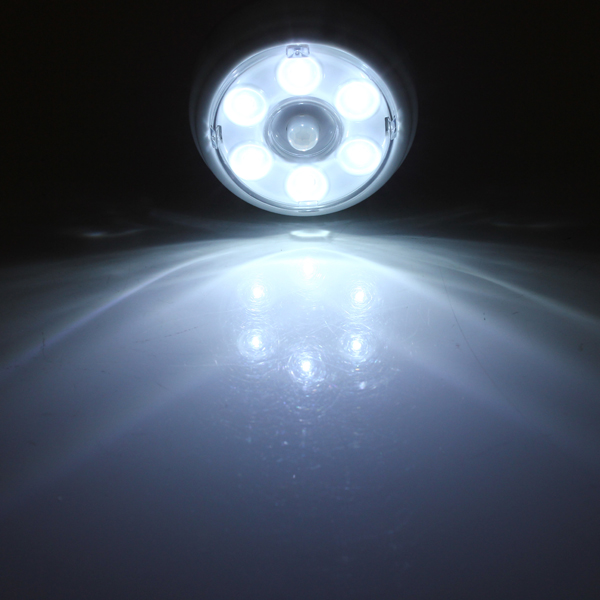 6 led wireless infrared pir auto sensor motion detector battery powered door wall light lamp