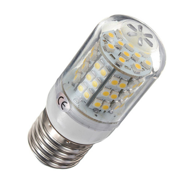 60 smd 3528 led light e27 spotlight bulb lamp warm white 200v-240v with transparent cover