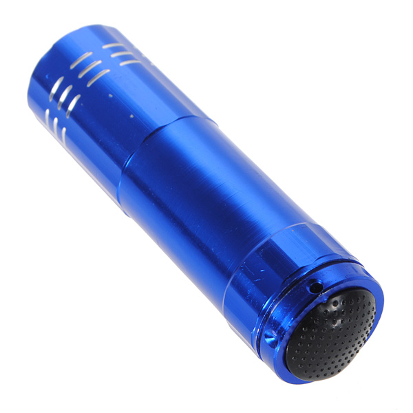 9 led mini portable pocket hand torch aluminium superbright flash flashlight camping lamp red black blue silver