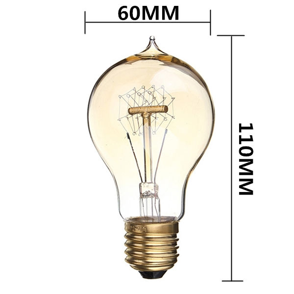a19 e27 b22 40w/60w vintage antique filament incandescent pendant light clear glass bulb lamp home decor 23anchors 110v/220v