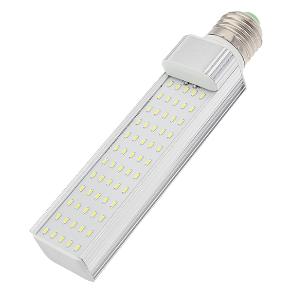 aluminum casting 11w horizontal plug light e27 led lamp ac 85v 110v 220v 265v ultra bright smd 3014 60 led corn bulb