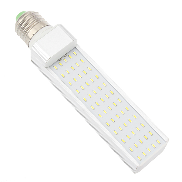 aluminum casting 11w horizontal plug light e27 led lamp ac 85v 110v 220v 265v ultra bright smd 3014 60 led corn bulb