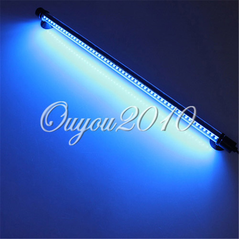 aquarium fish tank 57 led lighting blue white 48cm bar submersible waterproof decoration clip lamp lights