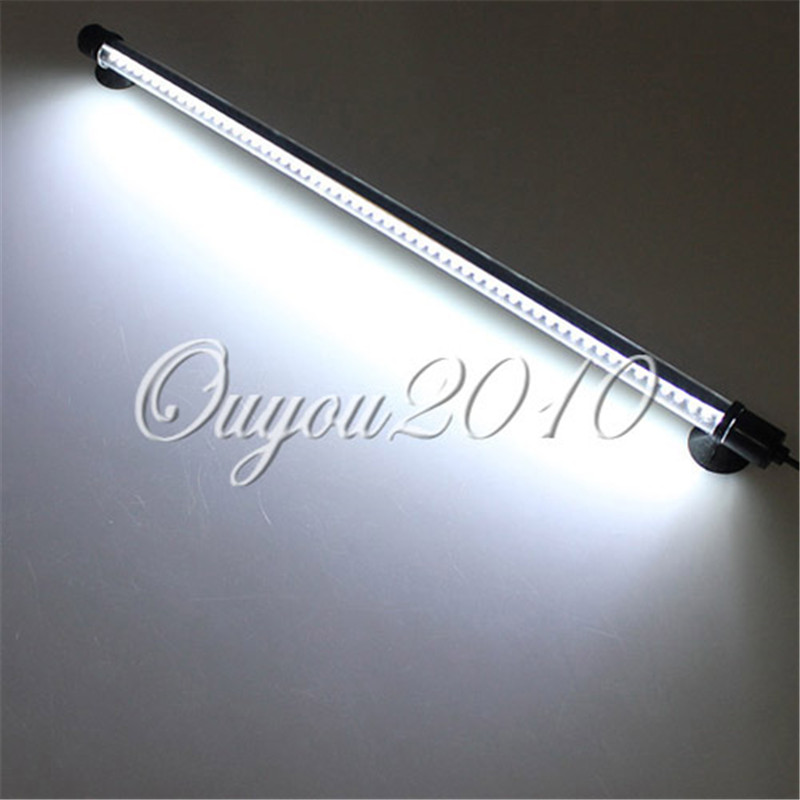 aquarium fish tank 57 led lighting blue white 48cm bar submersible waterproof decoration clip lamp lights