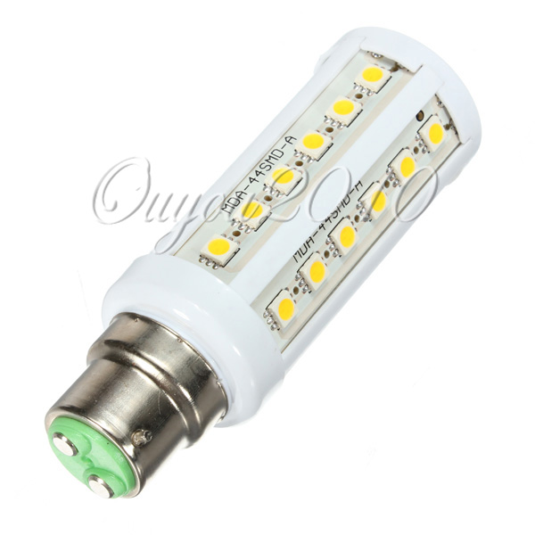 b22 44 led 5050 smd corn light home lighting lamp bulb energy saving cold white warm white 7w 220v
