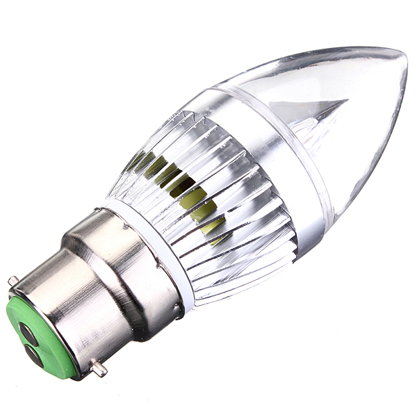 best promotion b22 dimmable 3 led chandelier candle spot lights bulb lamp pure white warm white 220v