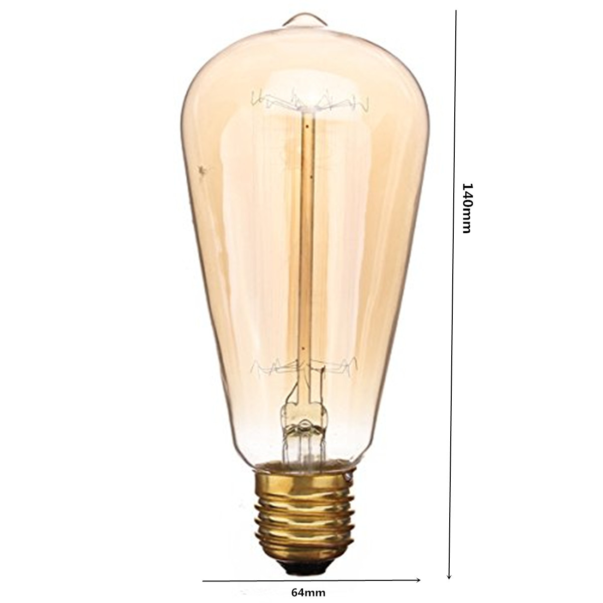 best promotion durable e27 60w incandescent bulb st64 retro lights pendant decoration bulb 220v