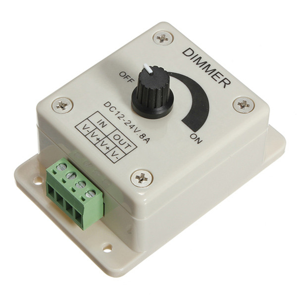 big promation dc12v24v 8a led switch dimmer controller manually rotation led dimmer adjustable bright controller for led strip