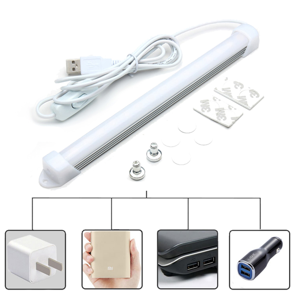 big promation energy saving 23cm 3w 15 smd 5630 white/warm white micro usb with switch led strip lights 5v for students desk