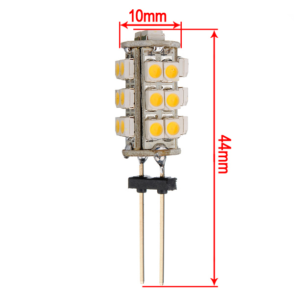 big promotion 2pcs/lot g4 26 led 3528 1210 smd warm white rv marine boat lights bulb lamp dc12v