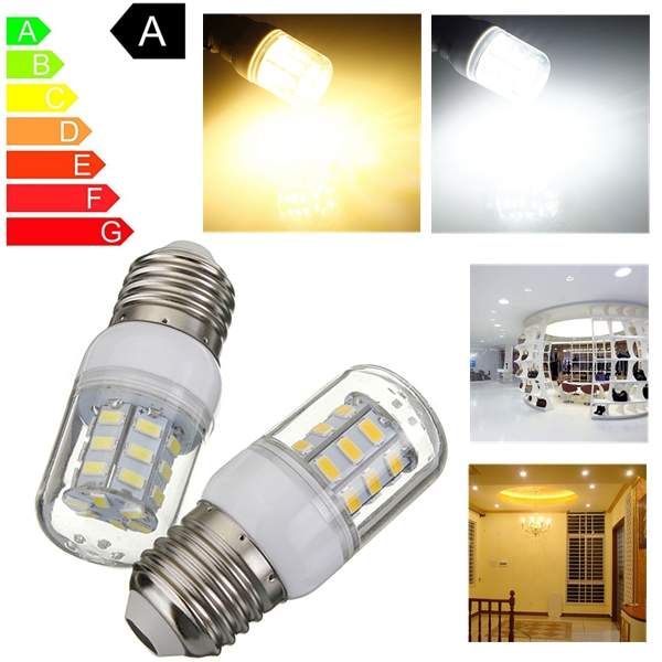 big promotion e27 27 led 5730 smd super bright white warm white energy saving corn lights spotlight lamp bulb dc12v