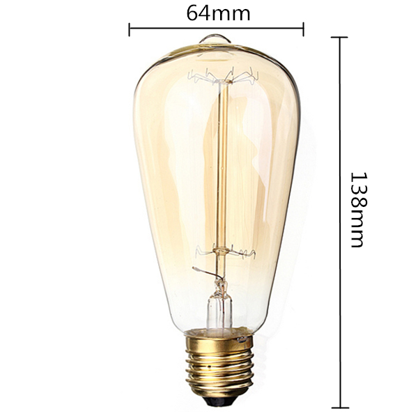 big promotion st64 antique retro vintage e27 60w incandescent light filament pendent lamp home decoration bulb 110v/220v