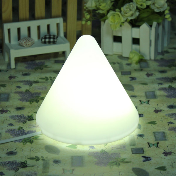 brand new power saving table beside night yellow white led light pyramid cone shape lamp brand new power saving table beside night yellow white led light pyramid cone shape lamp