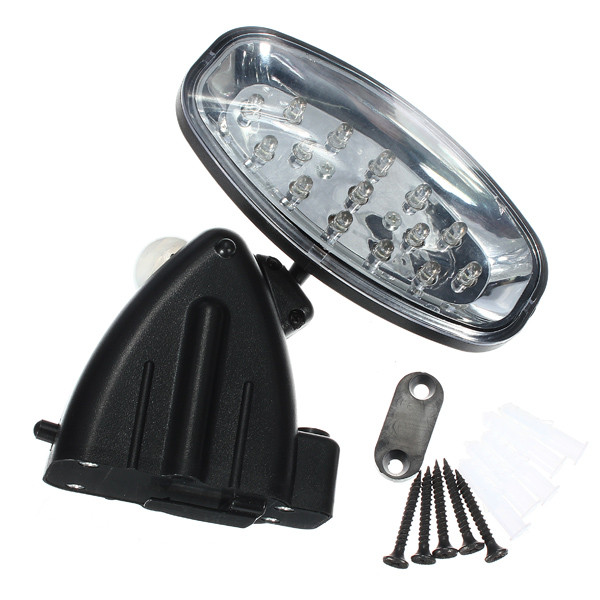 bright 15 led solar power motion sensor security pir energy saving spot light graden path home