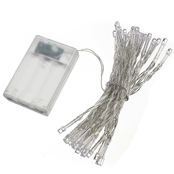colorful 4m 40 led battery power operated xmas wedding party string fairy light strip decoration lamp