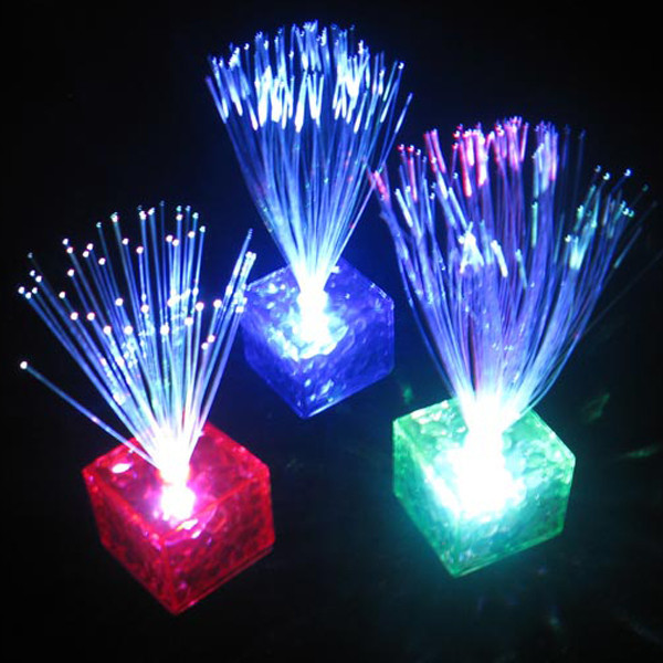 colorful beautiful changing optical fiber flashing led cube night light lamp home club party gift colorful beautiful changing optical fiber flashing led cube night light lamp home club party gift