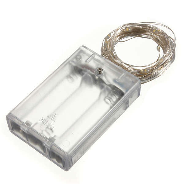 copper wire led string fairy lights for 3m battery power holiday chrismas party decration garden lamp bulb warm white pure white