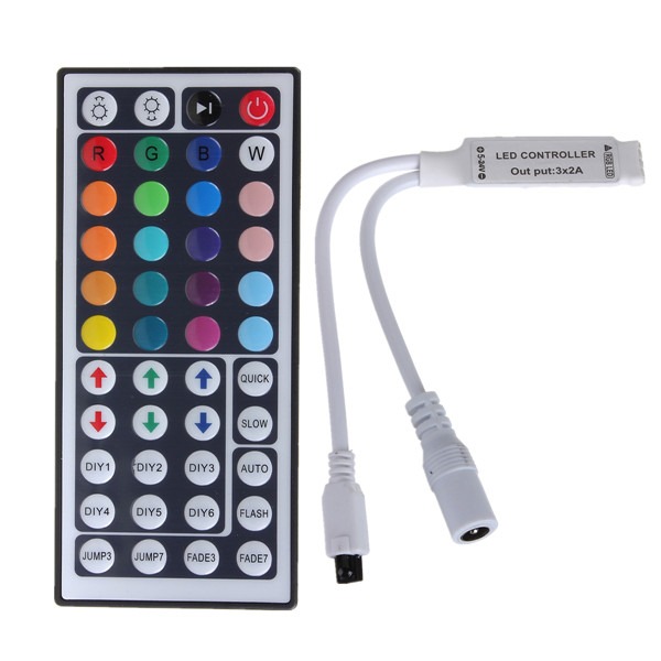 dc12v 6a mini 44key ir remote controller for 3528 5050 smd rgb led strip light