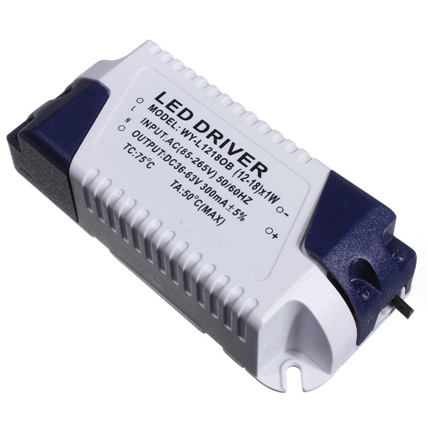 dc36-54v 18w 300ma led driver led strip light lamp power supply electronic lighting for transformer