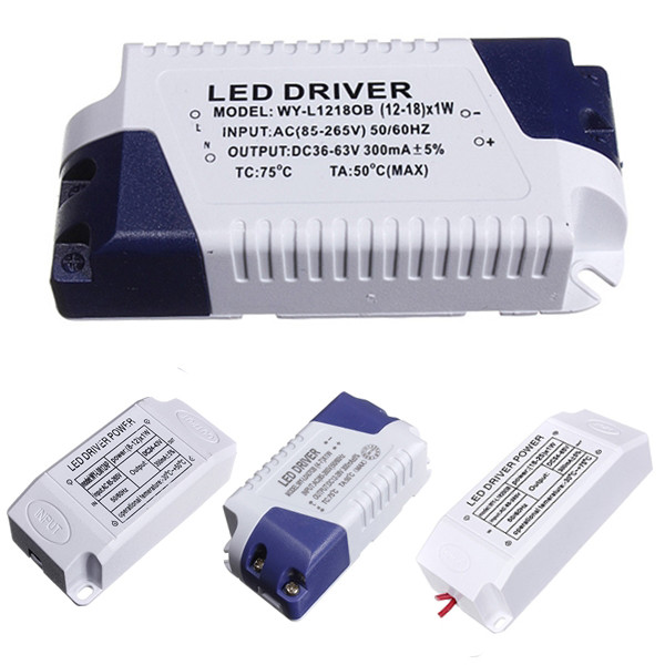 dc36-54v 18w 300ma led driver led strip light lamp power supply electronic lighting for transformer