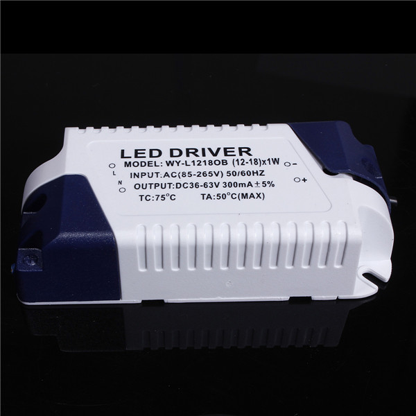 dc36-54v 18w 300ma led driver led strip light lamp power supply electronic lighting for transformer