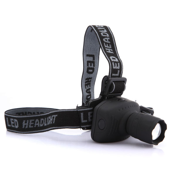 durable 6 mode 3w zoomable led headlamp 100lumen outdoor bicycle fishing headlight head lamp light bulb