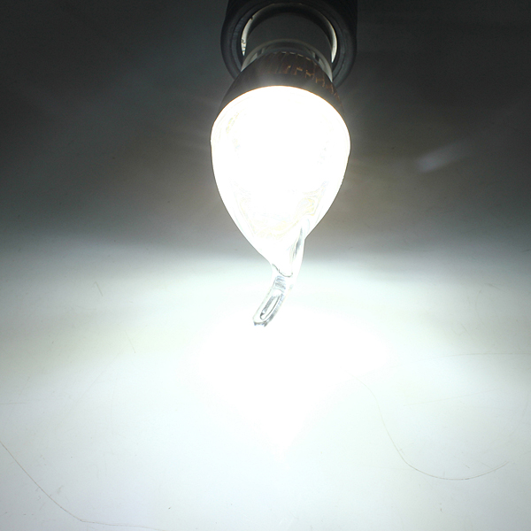 durable e27 dimmable 3w 3 led chandelier candle lights home lamp bulb silver cold white warm white 300-330lm 220v