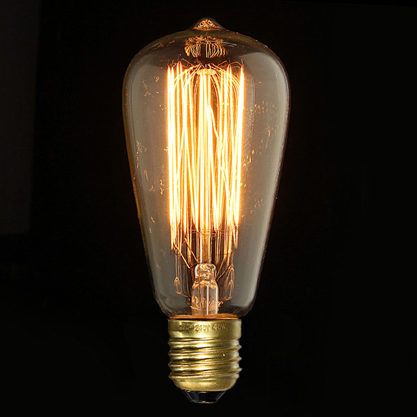 durable e27 st64 40w vintage antique incandescent filament light bulb lamp durable e27 st64 40w vintage antique incandescent filament light bulb lamp