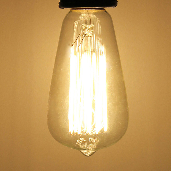 durable e27 st64 40w vintage antique incandescent filament light bulb lamp