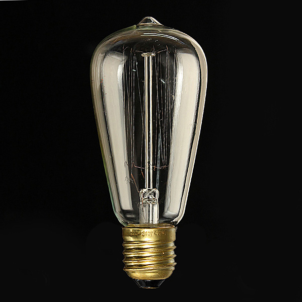 durable e27 st64 40w vintage antique incandescent filament light bulb lamp