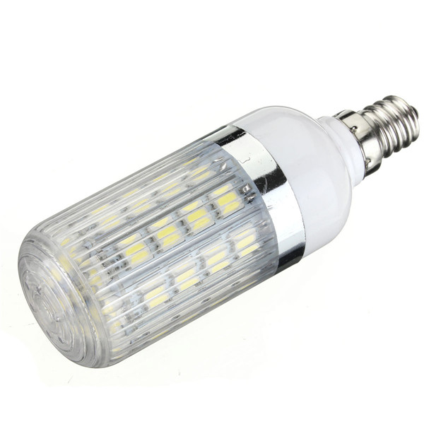 e12 dimmable 36 smd 5050 led energy saving white warm white corn lights bulb lamp with cover 110v