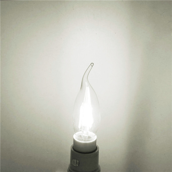 e14 4w led filament candle chandelier light 360 degree lamp bulb pure white warm white 85-265v