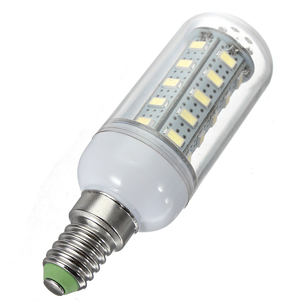 e14 5730 smd 36 led 600lm 7w pure white warm white energ saving corn lights lamp bulb 220v