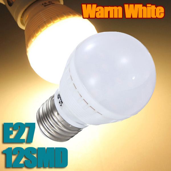 e27 12 led 5050 smd screw base energy saving lights bulb lamp cold white warm white 110-240v