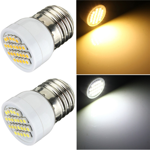 e27 24 smd 3528 led spotlight corn lights lamp bulb pure white warm white 85-265v